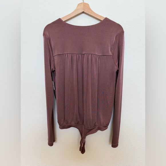 Free People Bodysuit in Mauve Size Large NWT - Picture 3 of 6
